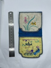 Antique Chinese Purse Pomander fan holder Scent Wallet End of 19th C