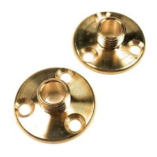 10mm Brass Back Plate Lamp Holder Fitting (Pack of 2)