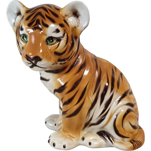 Tiger ceramic figurine - tiger,