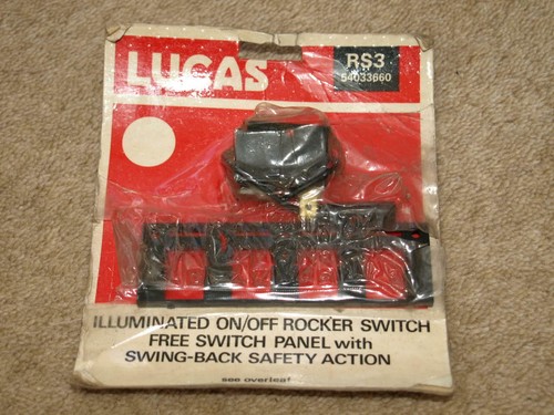 Lucas rocker switch - &, panel