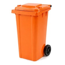 240L Orange Wheelie Bin for