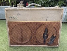 Vintage 1961 Vox AC30 Black Panel Fawn 