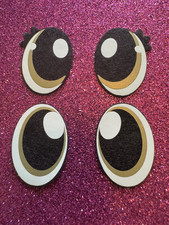 Felt Eyes For Crafting/Amigurumi/Handmade Toys. Set Of 3. Matt Gold. 1.2 Inch.