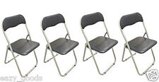 4x PADDED METAL FOLDING CHAIRS
