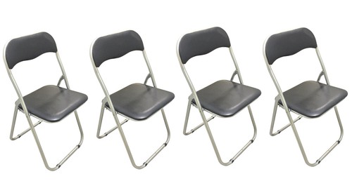 Padded metal folding chairs - padded,