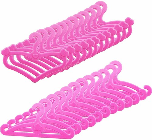 20x pink dolls hangers for - pink,