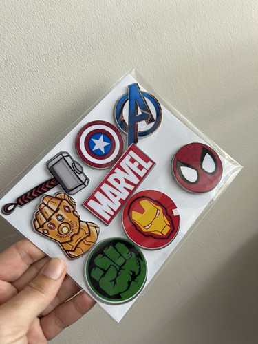 Marvel themed cupcake toppers - marvel,