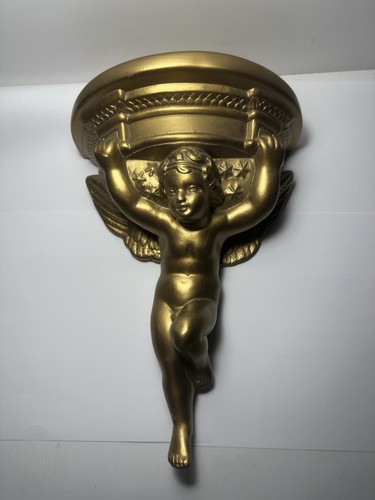 Antique chalkware cherub - antique,