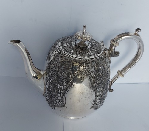 Victorian chased silver plated - silver,