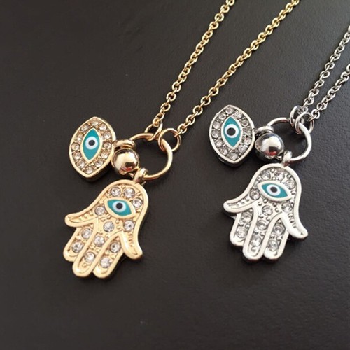 Fatima palm necklace - palm, eye