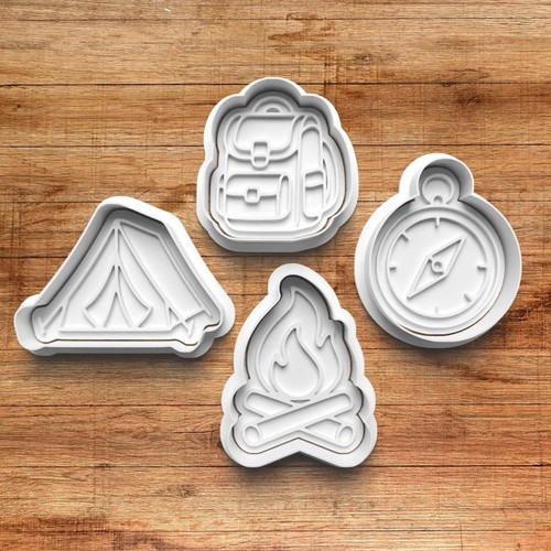 Camping cookie cutters - camping, &