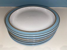 6 x Denby Colonial Blue side Plate Very Good Condition 17cm More available