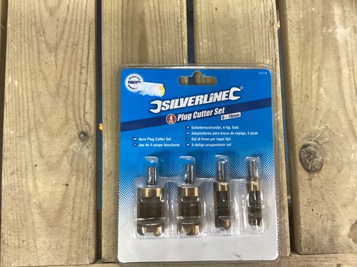 Silverline 4pce plug cutter - 4pce,