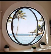 360° Rotating Round Window