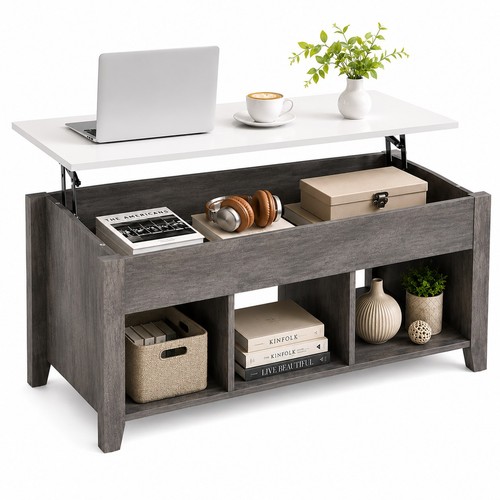 Grey lift top coffee table - lift,