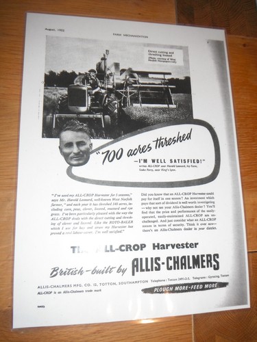 1952 allis chalmers - allis,