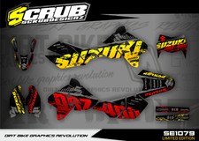 DRz400 graphics 1999-2022 S E SM Suzuki Enduro Supermoto decals SCRUB Stickers