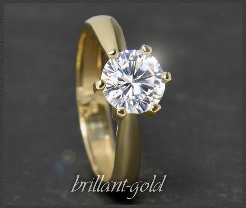 Brilliant solitaire ring - , in