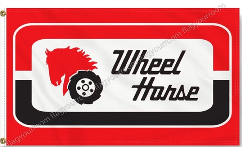 Wheel horse tractor 3x5ft - horse,