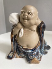 Vintage Chinese Buddha Mud Man -Wan Jiang China