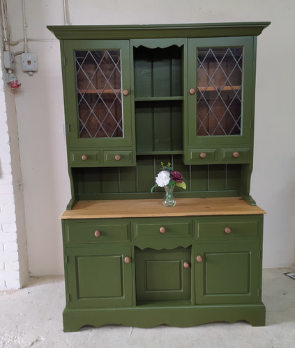 Farmhouse dresser olive green - farmhouse,