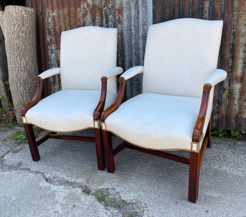Pair mahogany georgian - mahogany,