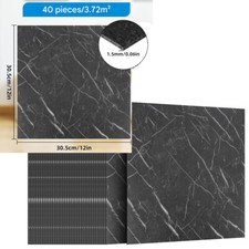 Vinyl floor tiles self adhesive easy to fit flooring DIY Kitchen Bathroom Home