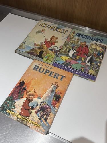 Job lot vintage rupert - vintage, bear
