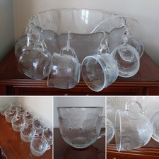 Punchbowl Set 10 Glass Cups