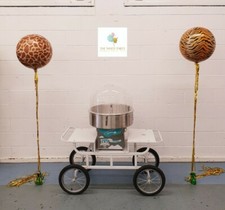 Hire Only* Vintage White Candy Floss Machine & Cart Birthdays Weddings Parties