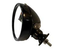 RAYDYOT ALLOY RACING STYLE BULLET MIRROR BLACK  DOOR MIRROR, FLAT GLASS - New !