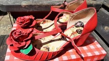 Size 6 UK, 39, Miss L Fire red "Blythe" shoes