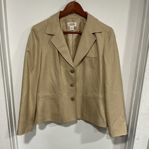 Talbots silk wool blazer - silk,