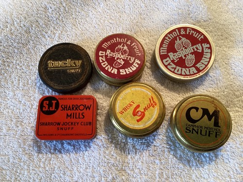 Set six vintage snuff - set,