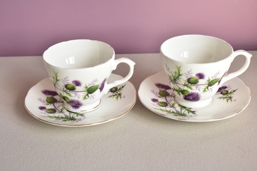 Duchess china thistle - china, cups