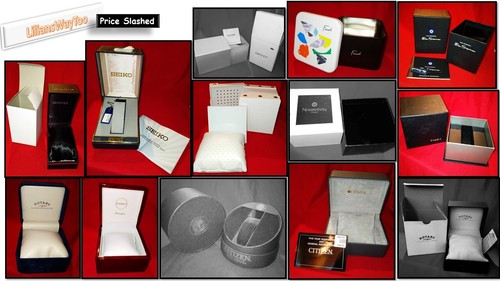 Empty jewellery watch boxes - jewellery/watch,