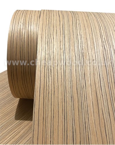 Natural zebrano wood - natural, veneer