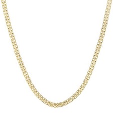 9ct Yellow Gold Bismark Chain 18 Inch Length by Citerna