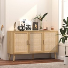 Sideboard 3 Rattan Doors Solid
