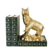 Large Vintage Brass Bear Figurine, Cabin Decor, Woodland Decor, Mama Bear Gift