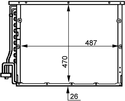 Mahle condenser - condenser,