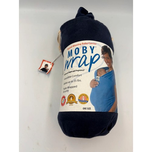 Moby wrap navy 100 - navy, 100%
