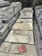 reclaimed cotswold buff paving