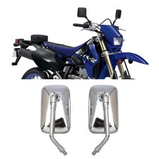 Pair Rectangle Side Mirrors Rearview For Suzuki DRZ400 DRZ400S DRZ400SM DR350