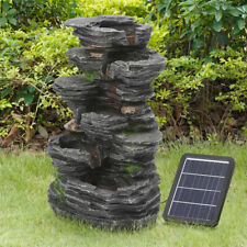Solar Power Fountain Waterfall
