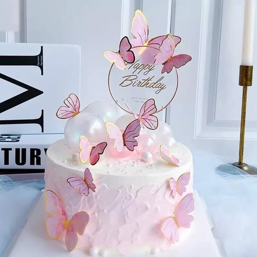 Butterfly cake toppers - cake, pcs