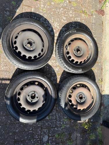 Set steel wheels tyres - set, &