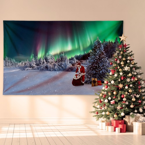 Santa northern lights - santa,