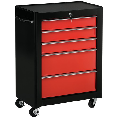Homcom drawer lockable - homcom, steel