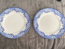 2 X Antique Britannia Pottery Glasgow  Peony 9” Side / Desert Plates